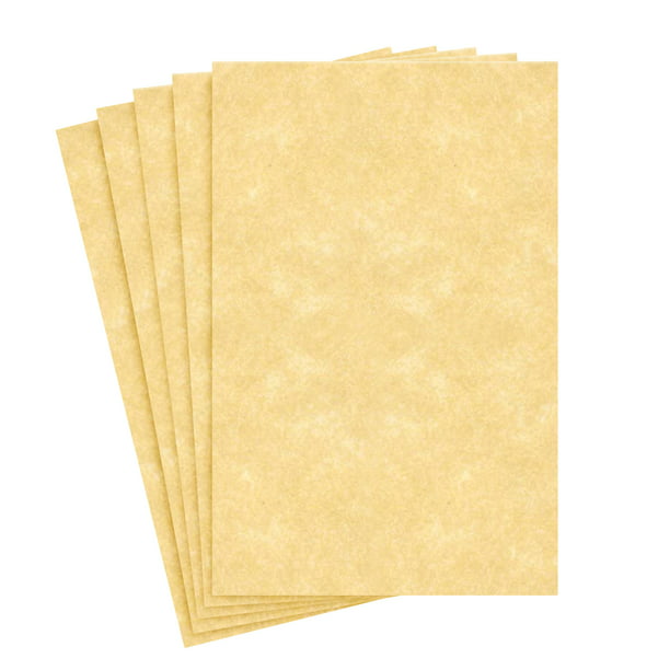 60 Text Vellum Parchment Paper No. 10, Aged Limited Papers Latter Papers and Matching Envelopes. 